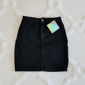Missguded Black Denim Mini